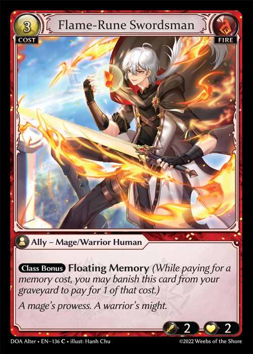 [Fire] Flame-Rune Swordsman [AL-DOA136-C]