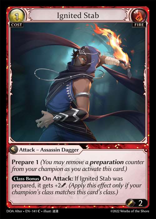 [Fire] Ignited Stab [AL-DOA141-C]