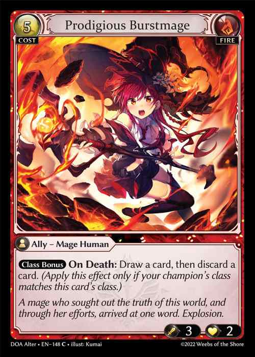 [Fire] Prodigious Burstmage [AL-DOA148-C]