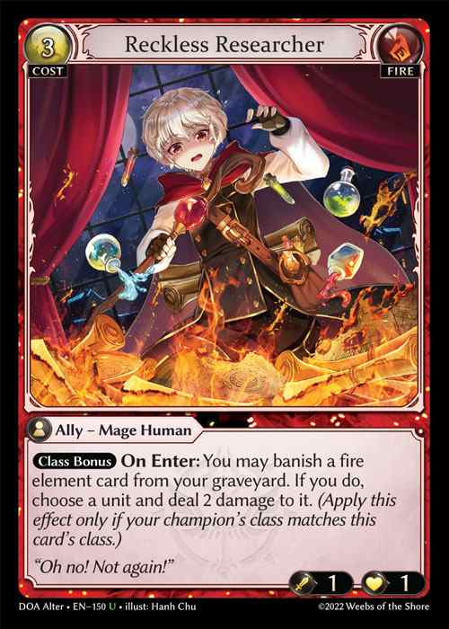 [Fire] Reckless Researcher [AL-DOA150-U]