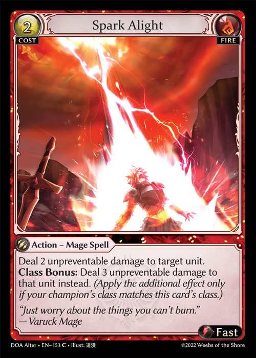 [Fire] Spark Alight [AL-DOA153-C]