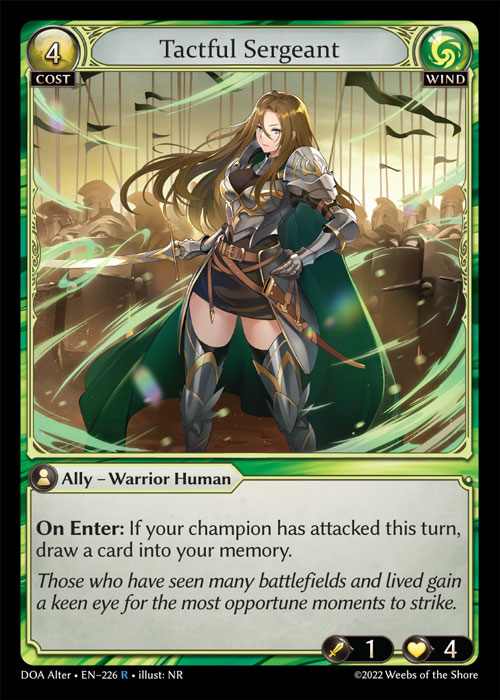 [Wind] Tactful Sergeant [AL-DOA226-R]