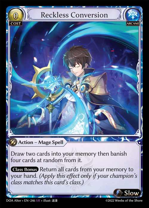 [Arcane] Reckless Conversion [AL-DOA246-SR]