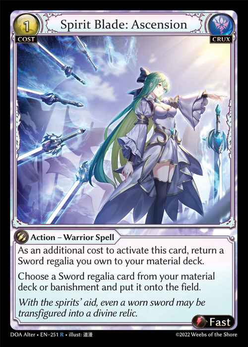 [Crux]] Spirit Blade: Ascension [AL-DOA251-R]