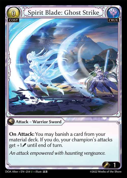 [Crux] Spirit Blade: Ghost Strike [AL-DOA254-U]