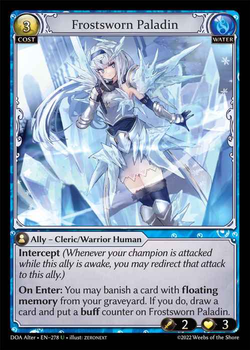 [Water] Frostsworn Paladin [AL-DOA278-U]