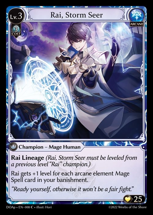 [Arcane] Rai, Storm Seer [DOAp008-C]
