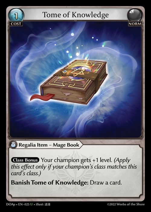 [Norm] Tome of Knowledge [DOAp025-U]
