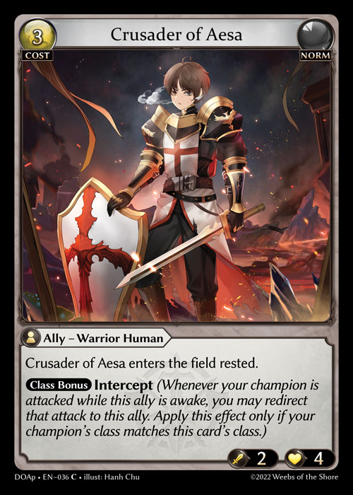 [Norm] Crusader of Aesa [DOAp036-C]