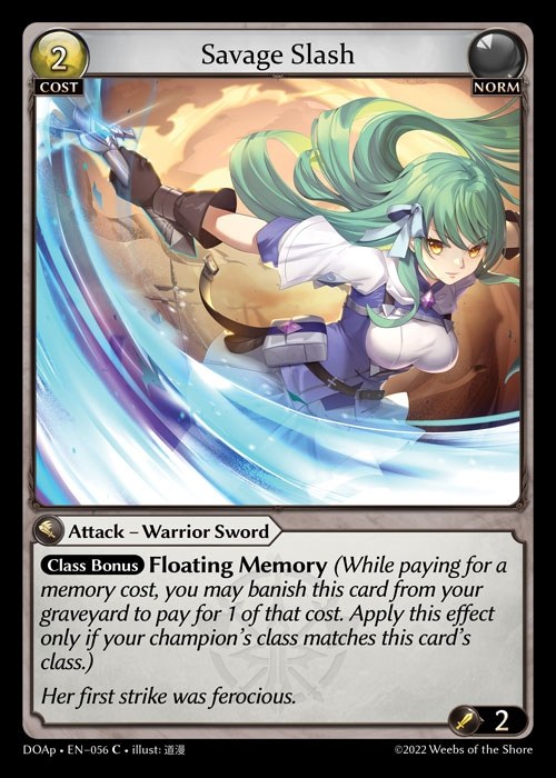 [Norm] Savage Slash [DOAp056-C]