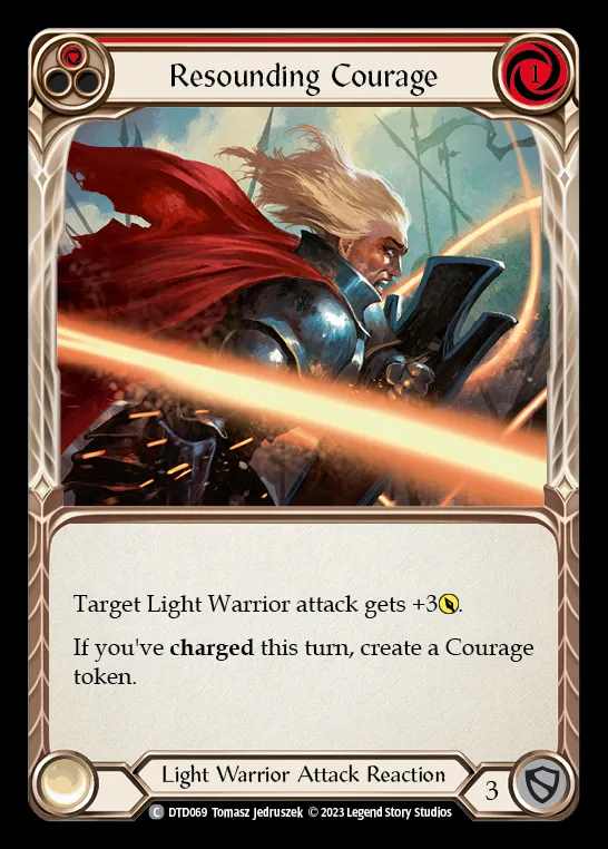 [Light Warrior] Resounding Courage [DTD069-C] (red)