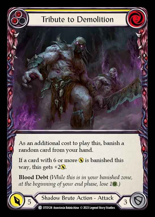 [Shadow Brute] Tribute to Demolition [DTD128-C] (yellow)