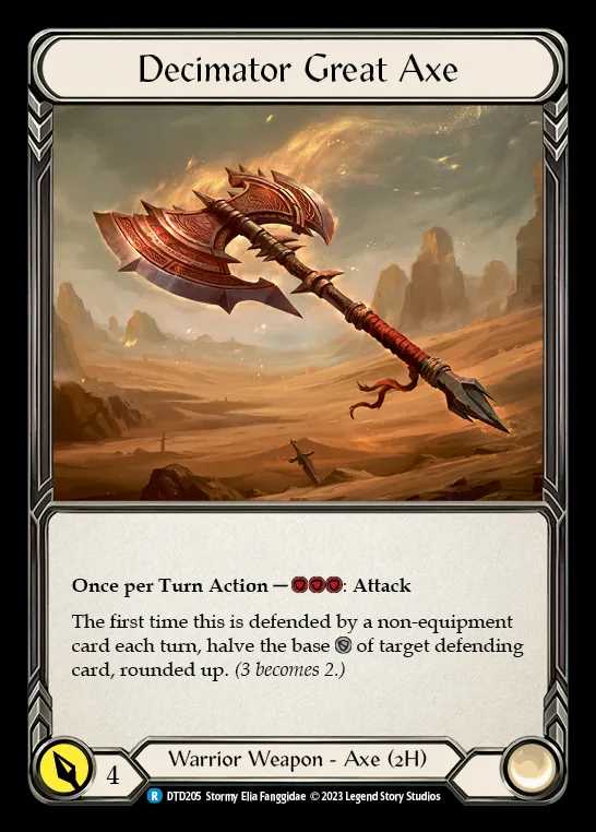 [Warrior] Decimator Great Axe [DTD205-R]