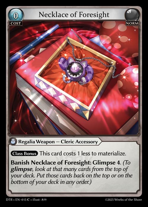 [Norm] Necklace of Foresight [DTR015-C]