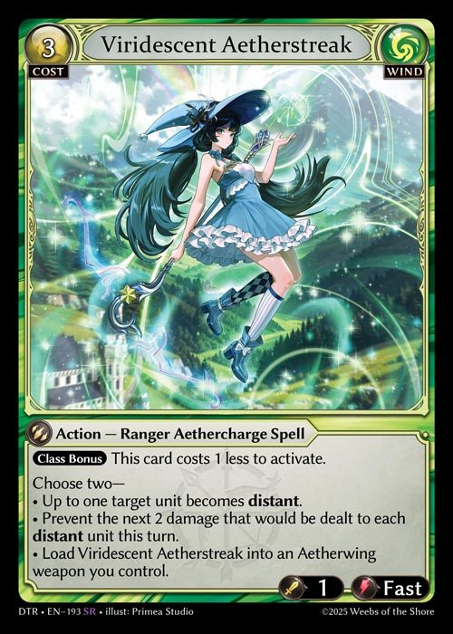[Wind] Viridescent Aetherstreak [DTR193-SR]