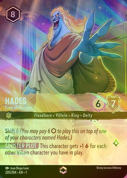 【Enchanted FOIL】Hades - King of Olympus [1ST-205/204-E]