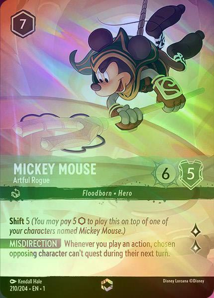 【Enchanted FOIL】Mickey Mouse - Artful Rogue [1ST-210/204-E]