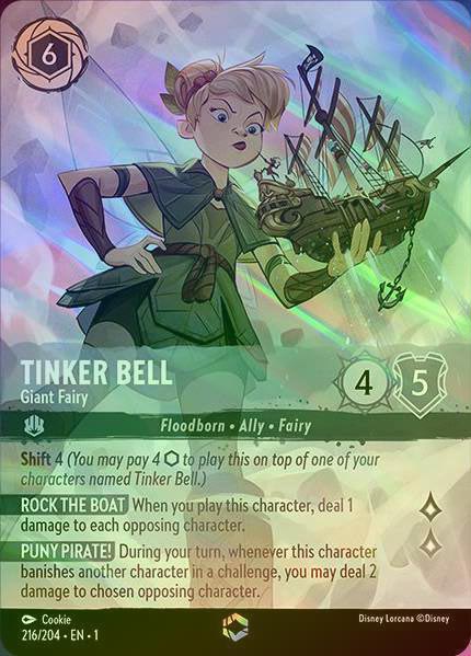 【Enchanted FOIL】Tinker Bell - Giant Fairy [1ST-216/204-E]