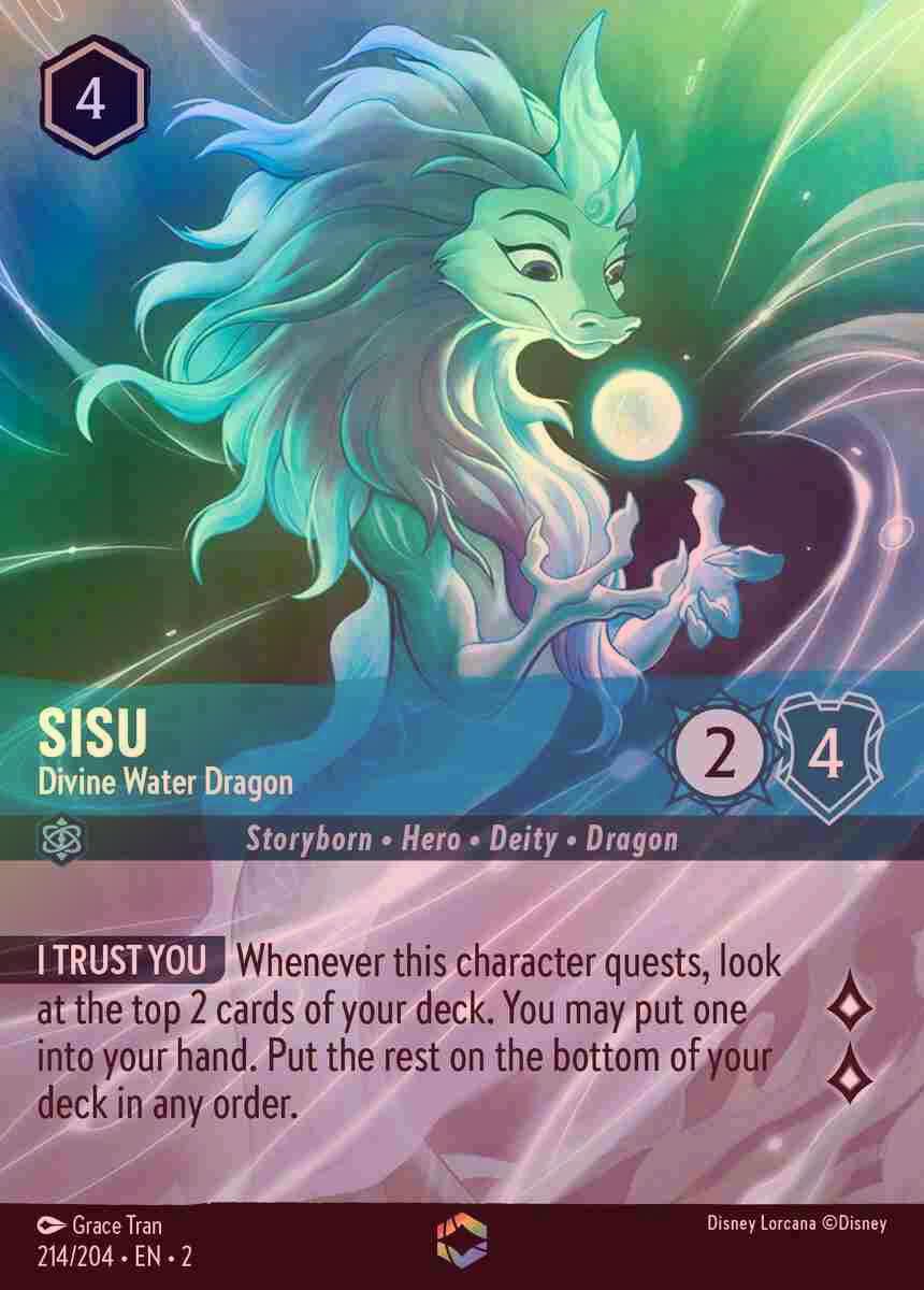 【Enchanted FOIL】Sisu - Divine Water Dragon [ROTF-214/204-E]