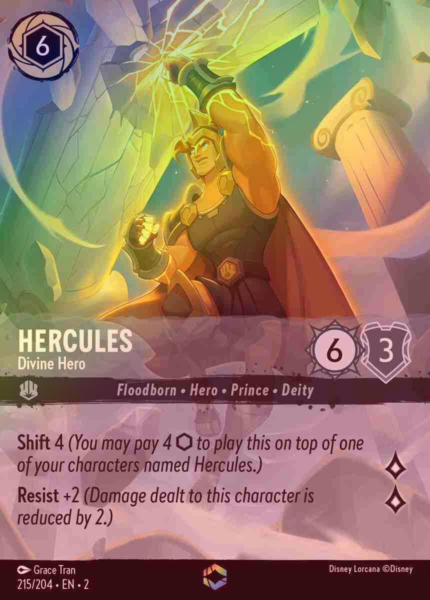 【Enchanted FOIL】Hercules - Divine Hero [ROTF-215/204-E]