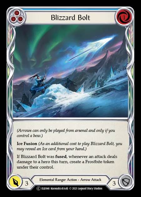 [Elemental Ranger] Blizzard Bolt (blue) [UL-ELE046-C]