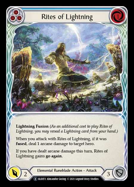 [Elemental Runeblade] Rites of Lightning (blue) [UL-ELE072-R]