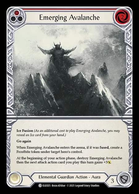 [Elemental Guardian] Emerging Avalanche [1st-ELE025-C] (red)