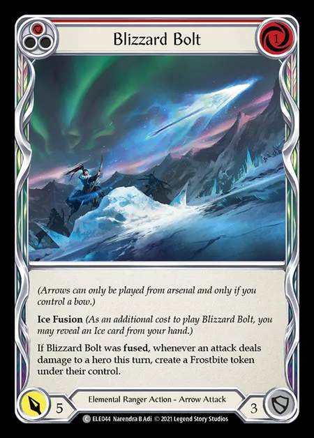 [Elemental Ranger] Blizzard Bolt [1st-ELE044-C] (red)