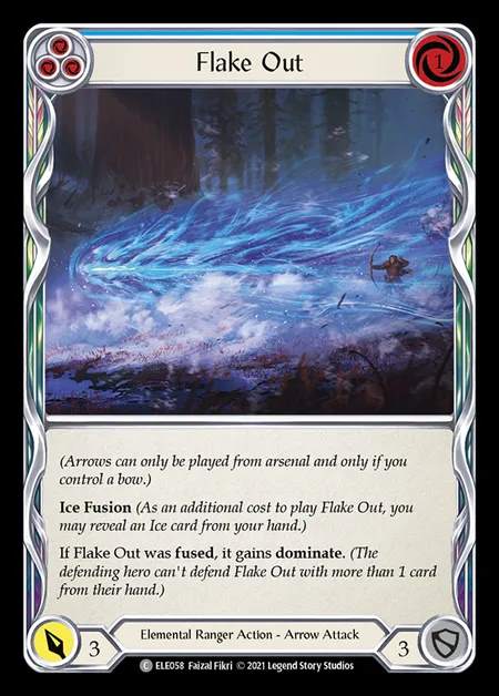 [Elemental Ranger] Flake Out [1st-ELE058-C] (blue)