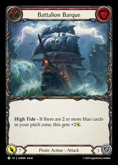 【EN】[Pirate] 戦隊帆船/Battalion Barque(red) [AGB008-C]