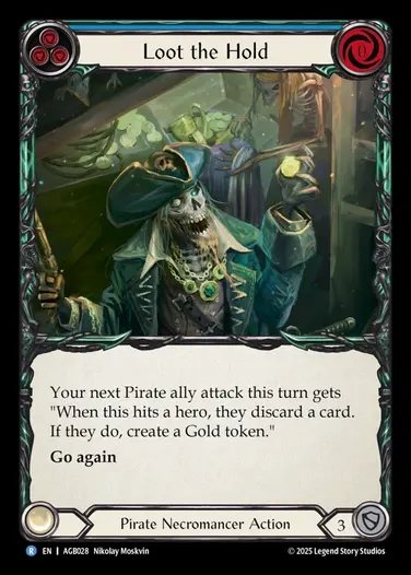 【EN】[Pirate Necromancer] 船倉の略奪/Loot the Hold(blue) [AGB028-R]
