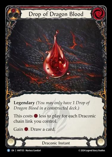 【EN】[Draconic] 竜血の雫/Drop of Dragon Blood (red) [HNT155-R]