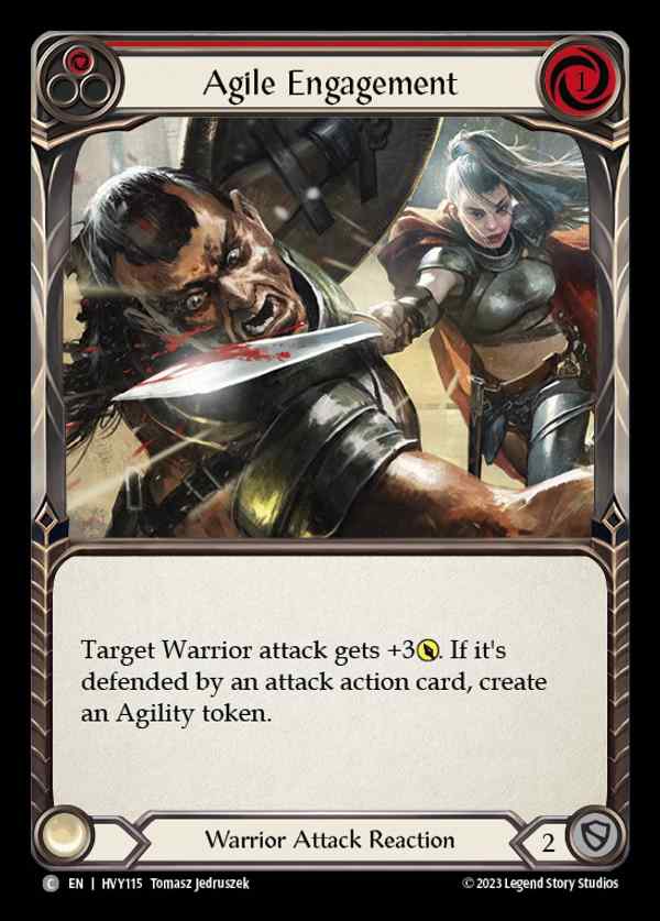 【EN】[Warrior] 敏捷な交戦/Agile Engagement (red) [HVY115-C]