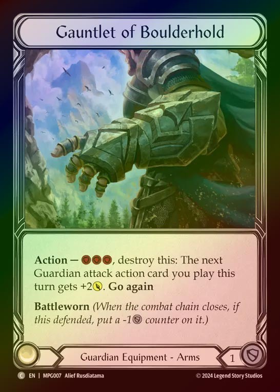 【CF】【EN】[Guardian] 岩塊の籠手/Gauntlet of Boulderhold [MPG007-C]