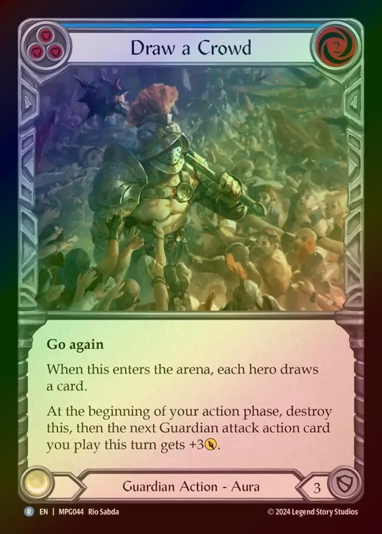 【RF】【EN】[Guardian] 群衆の注目/Draw a Crowd(blue)  [MPG044-R]