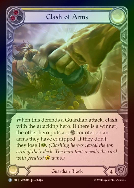 【RF】【EN】[Guardian] 腕の激突/Clash of Arms(blue)  [MPG049-R]