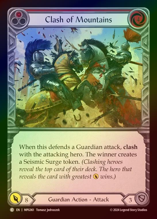【RF】【EN】[Guardian] 雄峰の激突/Clash of Mountains(red)  [MPG061-C]
