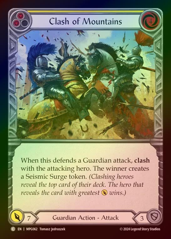 【RF】【EN】[Guardian] 雄峰の激突/Clash of Mountains(yellow)  [MPG062-C]