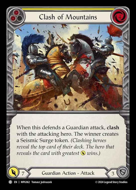 【EN】[Guardian] 雄峰の激突/Clash of Mountains(yellow)  [MPG062-C]
