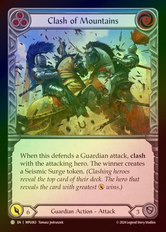 【RF】【EN】[Guardian] 雄峰の激突/Clash of Mountains(blue)  [MPG063-C]
