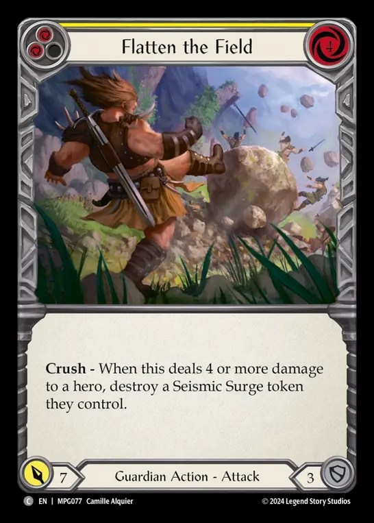 【EN】[Guardian] 場の平面化/Flatten the Field(yellow)  [MPG077-C]