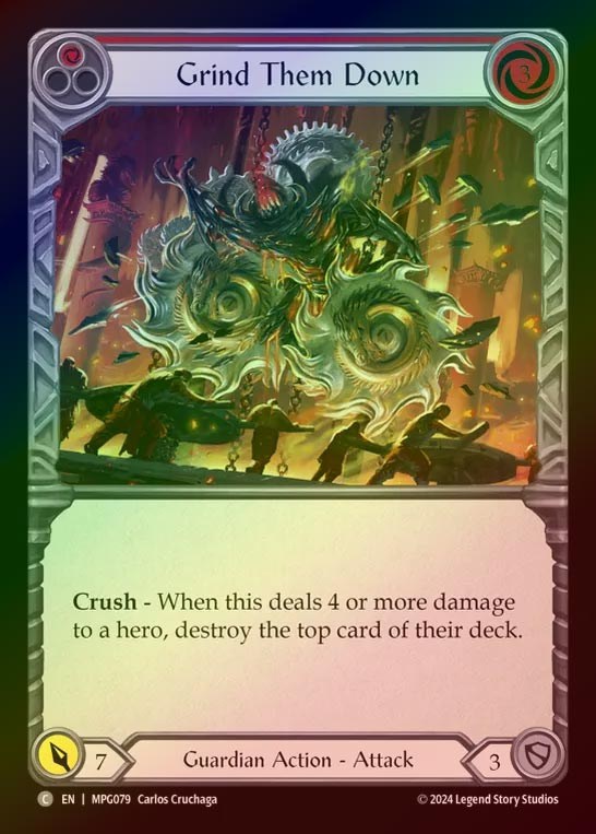 【RF】【EN】[Guardian] 嬲り潰し/Grind Them Down(red)  [MPG079-C]