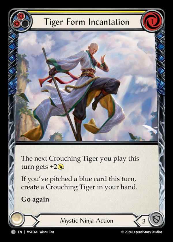 【EN】 [Mystic Ninja] 虎変化の術/Tiger Form Incantation (yellow) [MST064-C]