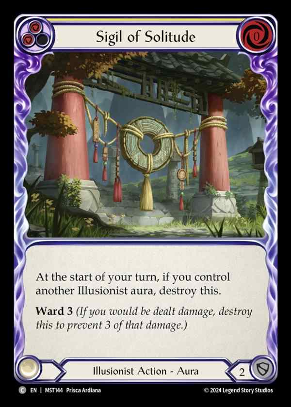 【EN】 [Illusionist] 孤独の印/Sigil of Solitude (yellow) [MST144-C]