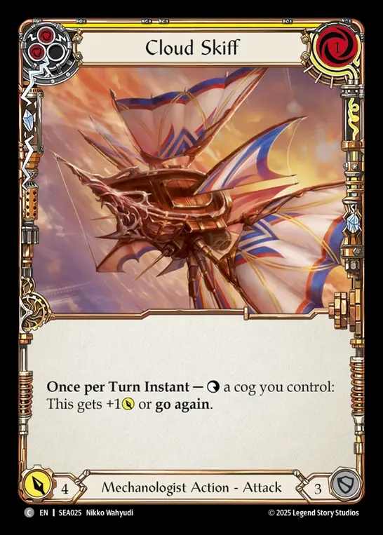 【EN】[Mechanologist] 飛雲艇/Cloud Skiff(yellow)  [SEA025-C]