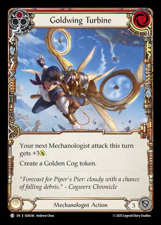 【予約商品】【EN】[Mechanologist] タービン式黄金翼/Goldwing Turbine (red)  [SEA036-C]