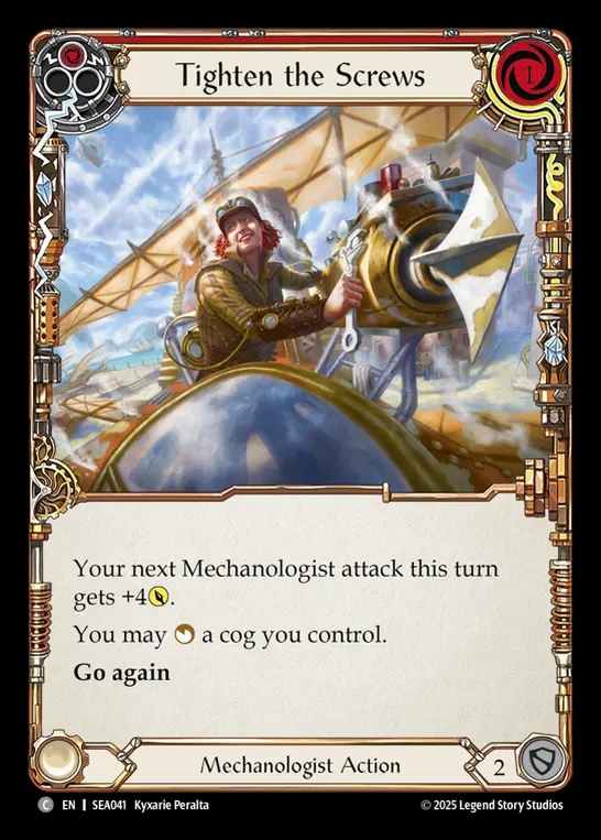 【予約商品】【EN】[Mechanologist] 螺子の締め上げ/Tighten the Screws (red)  [SEA041-C]