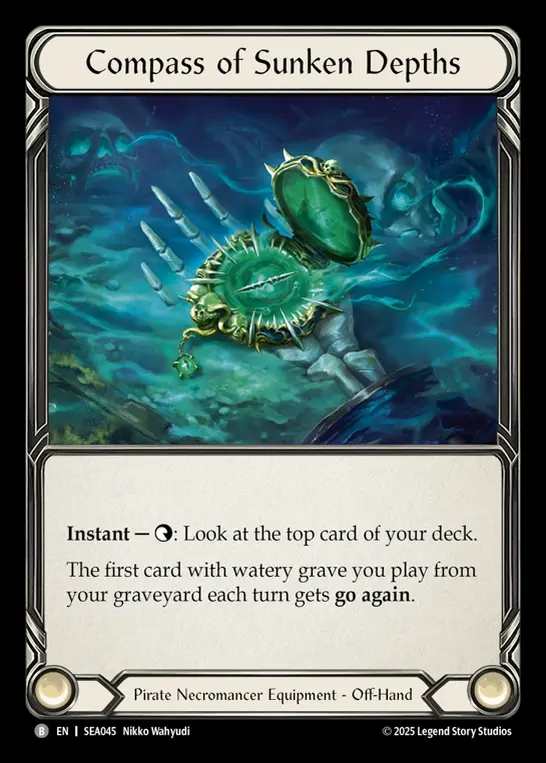 【予約商品】【EN】[Pirate Necromancer] 海淵のコンパス/Compass of Sunken Depths [SEA045-B]