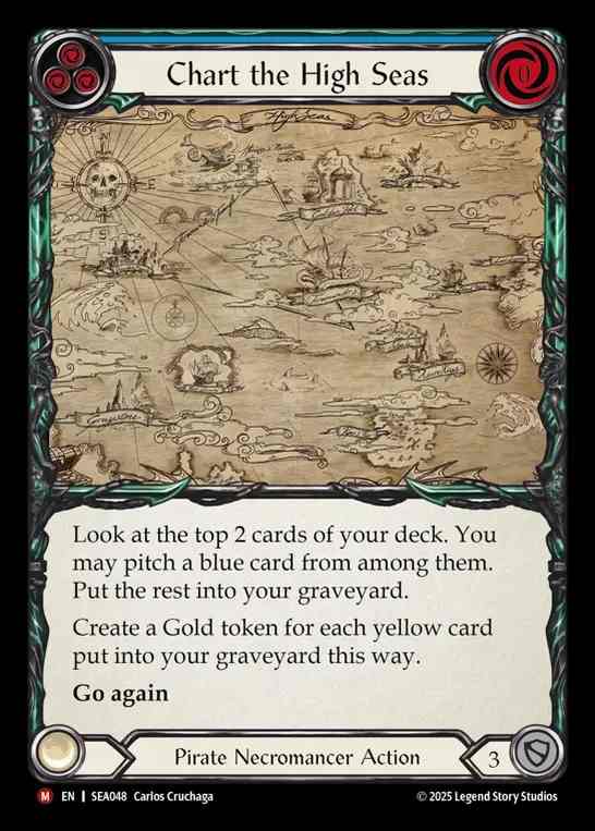 【予約商品】【EN】[Pirate Necromancer] 蒼海の航海図/Chart the High Seas [SEA048-M]