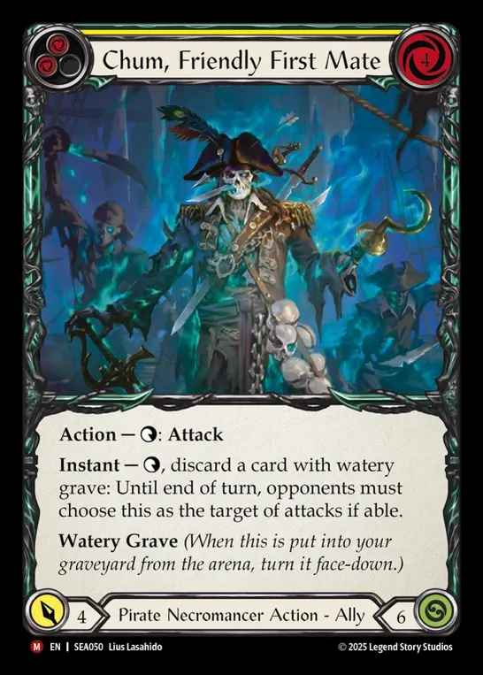 【予約商品】【EN】[Pirate Necromancer] 陽気な副船長、チャム/Chum, Friendly First Mate [SEA050-M]